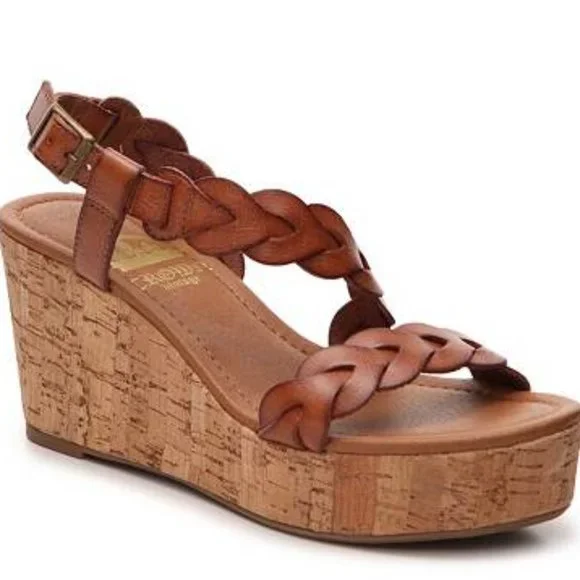 Crown Vintage Dryden Braided Strap Platform Sandals – Size 10 - Picture 1 of 10